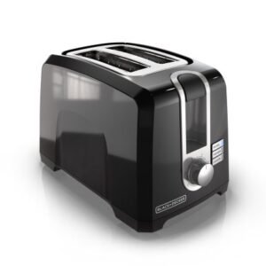 BLACK+DECKER 2-Slice Extra Wide Slot Toaster, Black